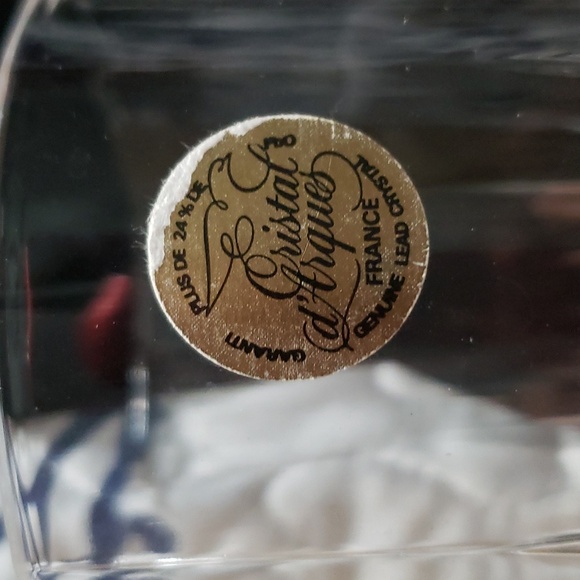 Vintage Cristal d’Arques Lead Crystal Small Pitcher - Picture 6 of 6